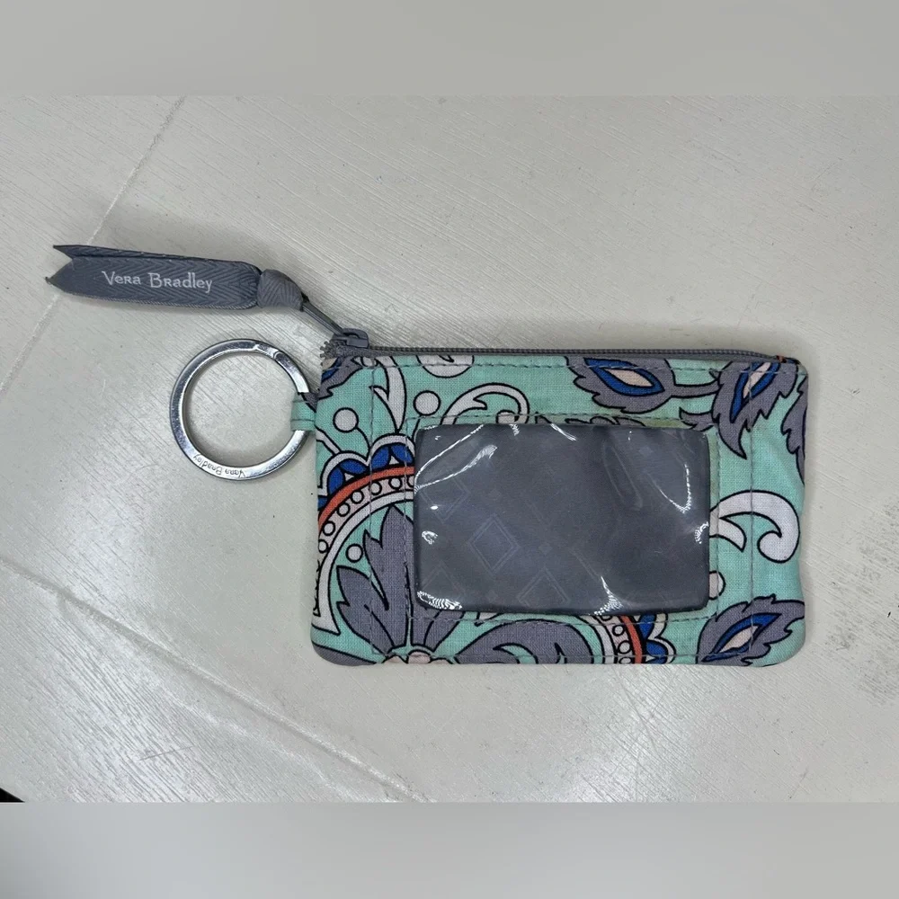 Vera Bradley Keychain Wallet Cardholder Clear ID Case